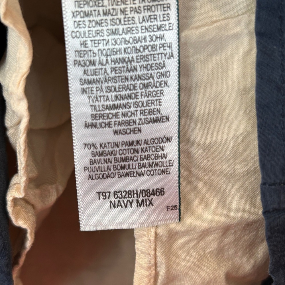 Jaeger Colorblock Silk Blend Dress Modern Navy Orange Cream Women's Size 8 - Picture 10 of 12